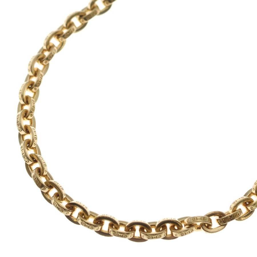 22Kプレミアムコーティング・クロスネックレス ペーパーチェーン CHROME HEARTS（クロムハーツ） CHROME HEARTS PAPER CHAIN NECKLACE