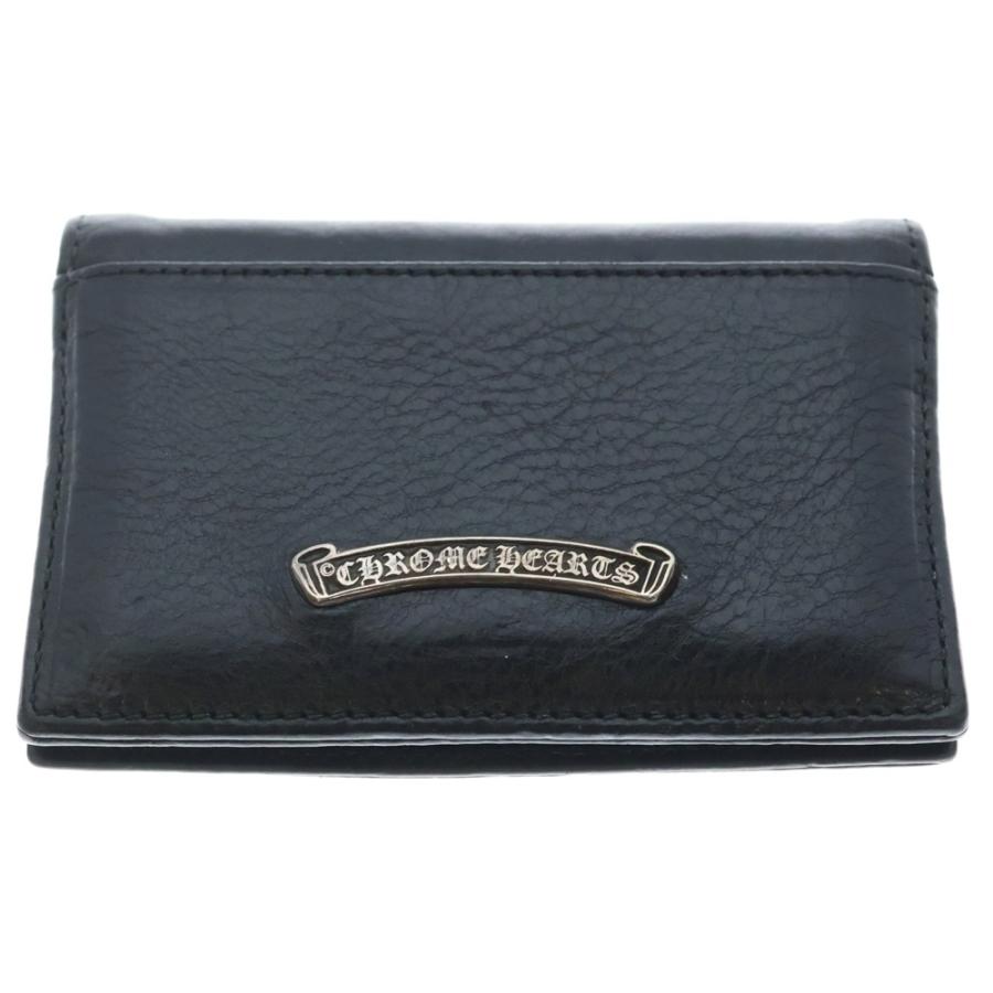 CHROME HEARTS クロムハーツ CARD CASE FLERKNEE フレアニー レザー カードケース インボイス付属 正規品 / 52155 CHROME HEARTS（クロムハーツ） FLERKNEE CARD CASE フレアニーレザー