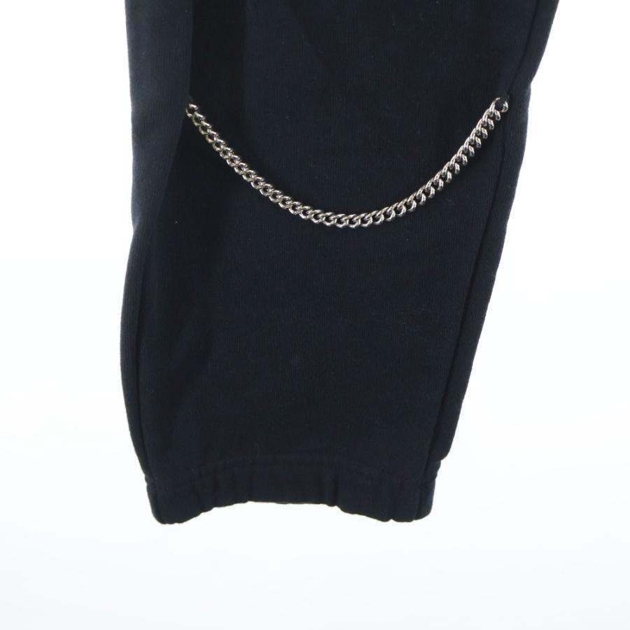 CELINE セリーヌ 21AW CHAINS TRACK PANTS IN COTTON FLEECE コットンフリース チェーン ジョガーパンツ スウェットパンツ 2Z108052H ブラック CELINE（セリーヌ） 21AW CHAINS TRACK PANTS IN COTTON FLEECE