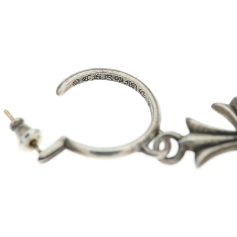タイニー CH クロス フープピアス シルバー　（ノーブランド） CHROME HEARTS（クロムハーツ） TINY CH CROSS タイニーCHクロス
