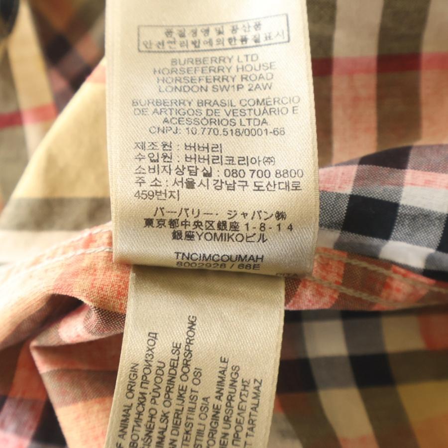 た*み様 新品　タグ付き　BURBERRY 車　長袖トップス　日本製　80サイズ BURBERRY（バーバリー） ノバチェック 長袖シャツ 8002928 ベージュ