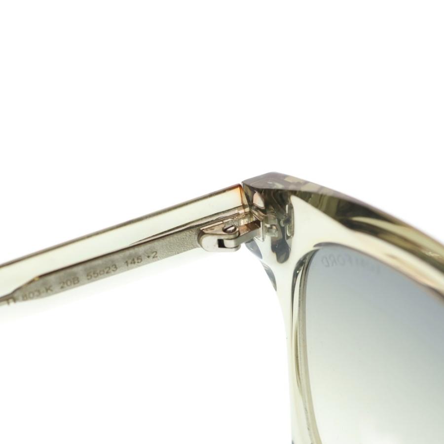 TOM FORD（トムフォード） クリアフレーム ウェリントンサングラス 