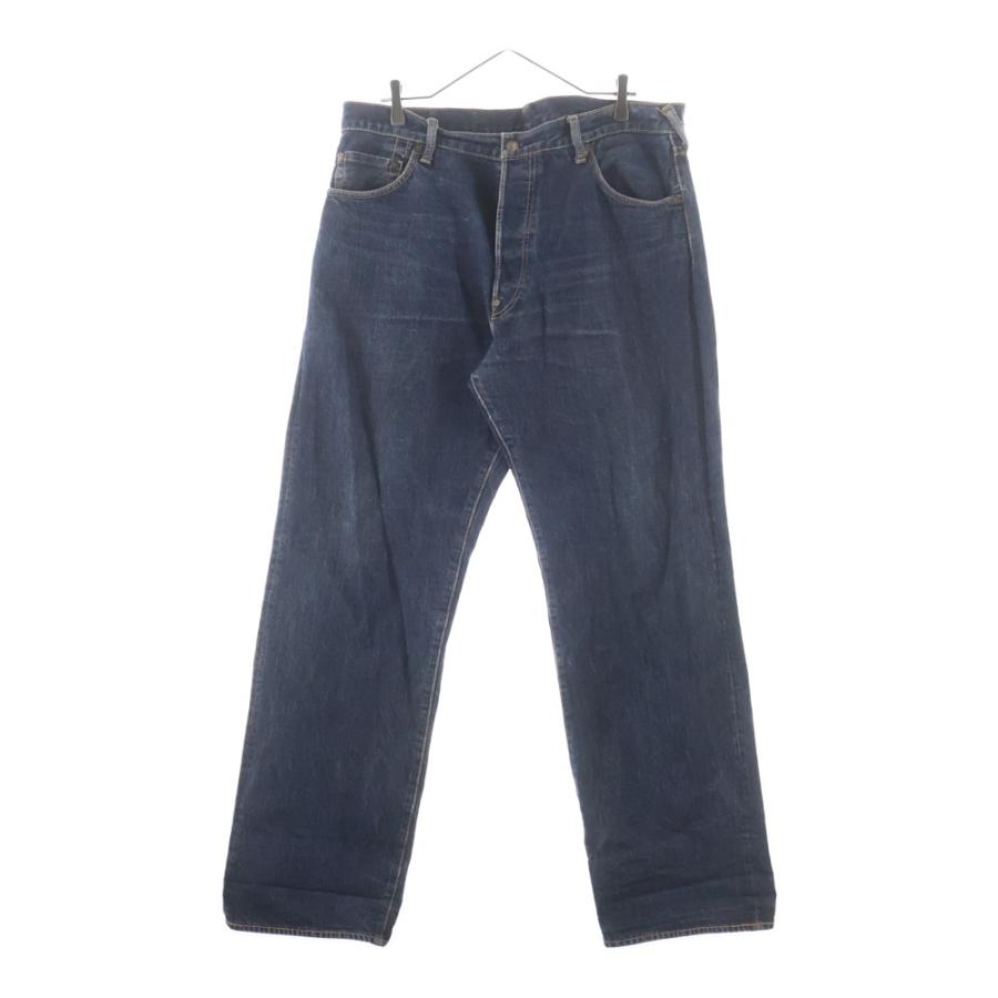 【なおやさま】エビス　evisu 5040 ダークブルーデニム 32x34 EVISU（エヴィス） エビス 5040 バックロゴ切替デザイン デニムパンツ