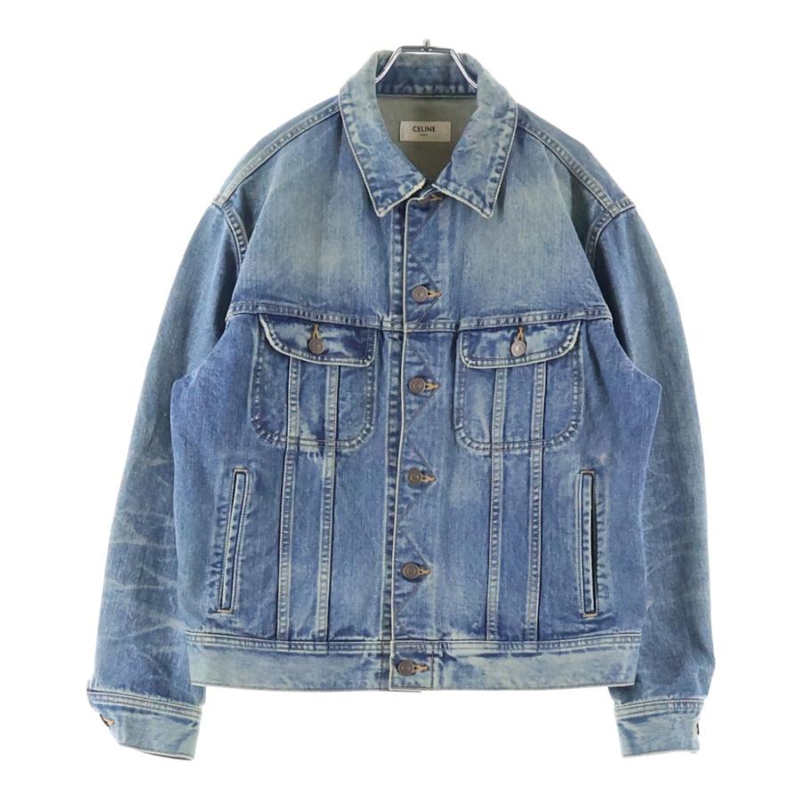 未使用品　セリーヌ　25AW オーバーサイズトラッカージャケット　XS CELINE（セリーヌ） TRUCKER JACKET トラッカージャケット インディゴ