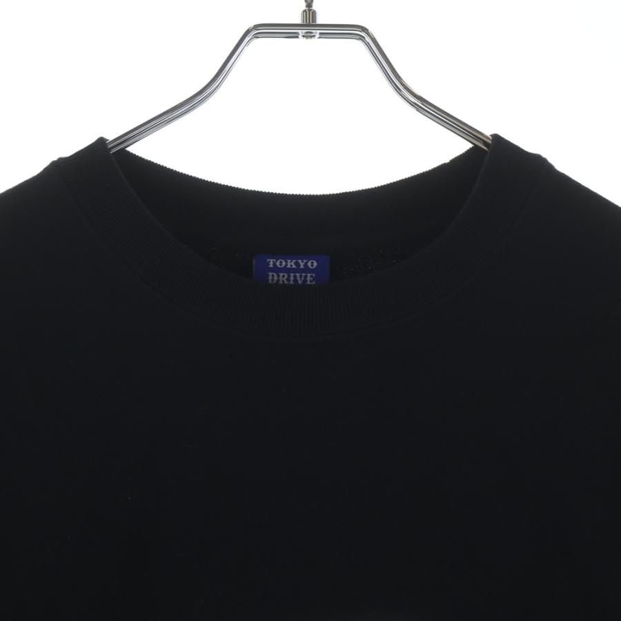 ゴッドセレクショントリプルエックス ×Tokyo Drive Car Club SWEATSHIRT クルーネックスウェットトレーナー ブラック XXX-0804_2