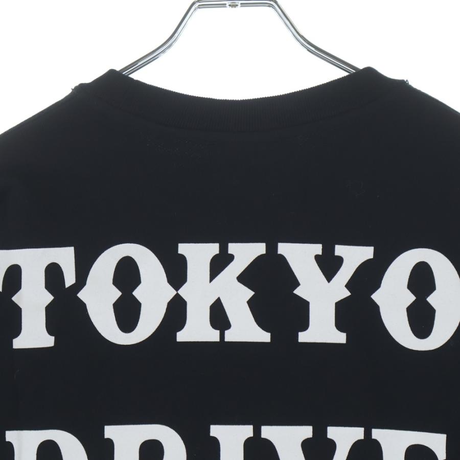 ゴッドセレクショントリプルエックス ×Tokyo Drive Car Club SWEATSHIRT クルーネックスウェットトレーナー ブラック XXX-0804_3