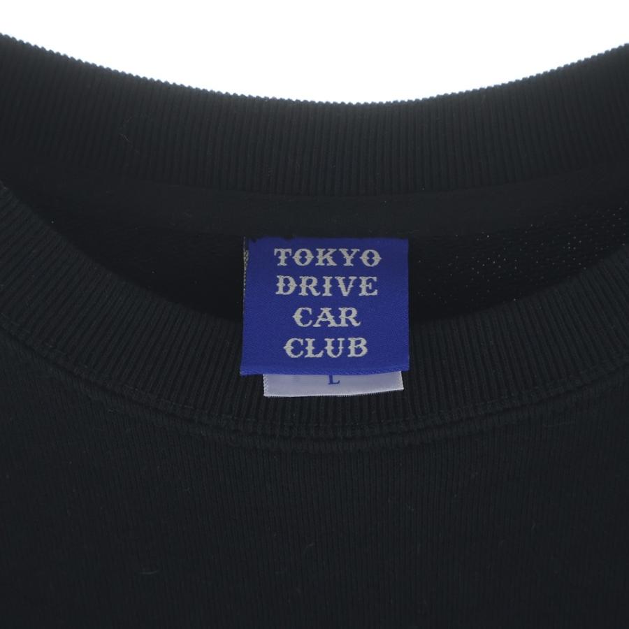 ゴッドセレクショントリプルエックス ×Tokyo Drive Car Club SWEATSHIRT クルーネックスウェットトレーナー ブラック XXX-0804_6