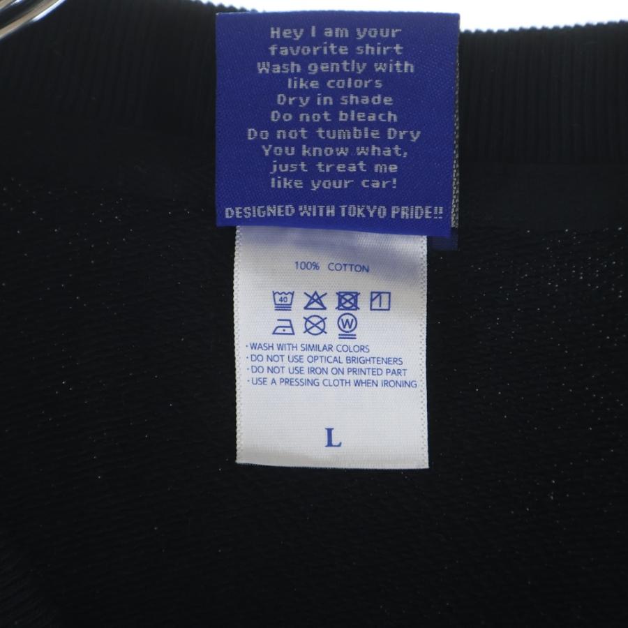 ゴッドセレクショントリプルエックス ×Tokyo Drive Car Club SWEATSHIRT クルーネックスウェットトレーナー ブラック XXX-0804_7