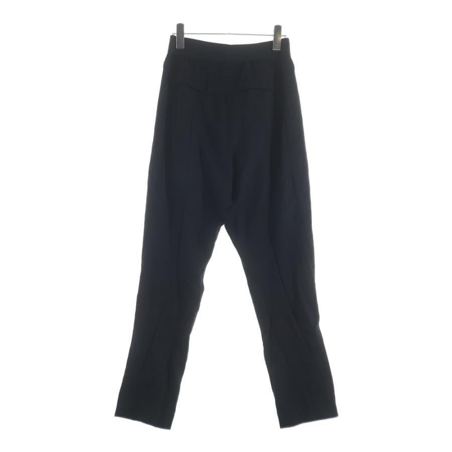 JULIUS ユリウス ×THE R ウエストゴム イージーラップパンツ スラックス ブラック 758PAM4 JULIUS ユリウス ×THE R ウエストゴム イージーラップパンツ