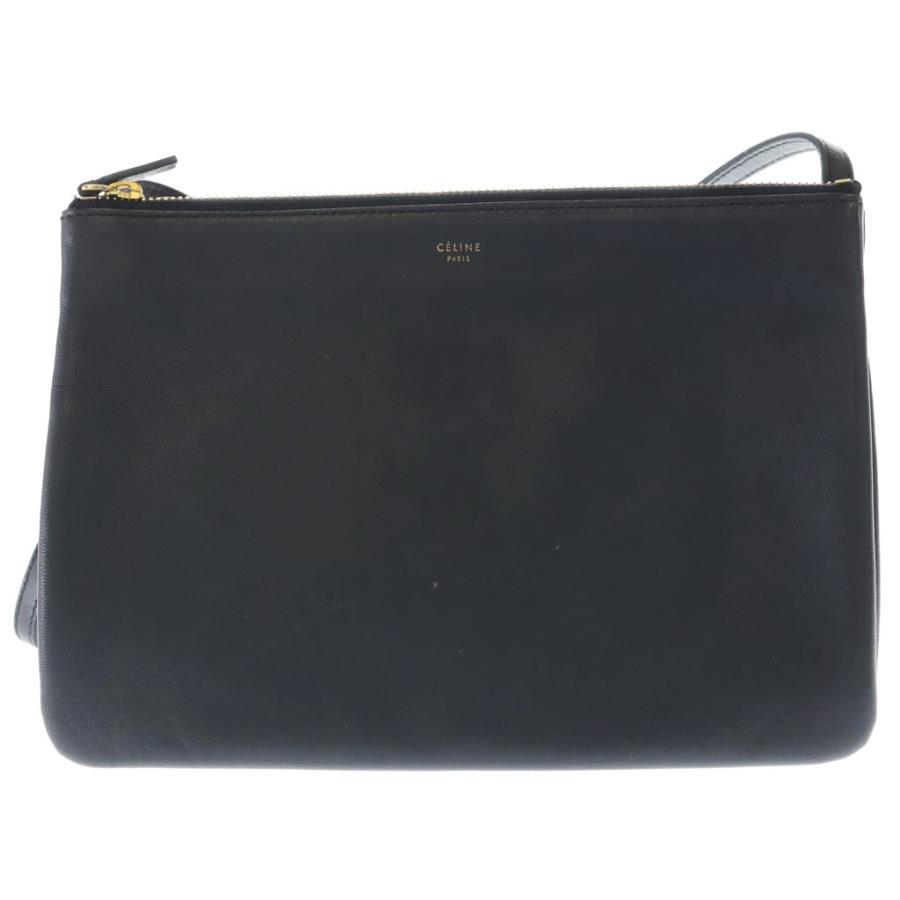 CELINE（セリーヌ） トリオ ラージ ラムスキンショルダーバッグ 