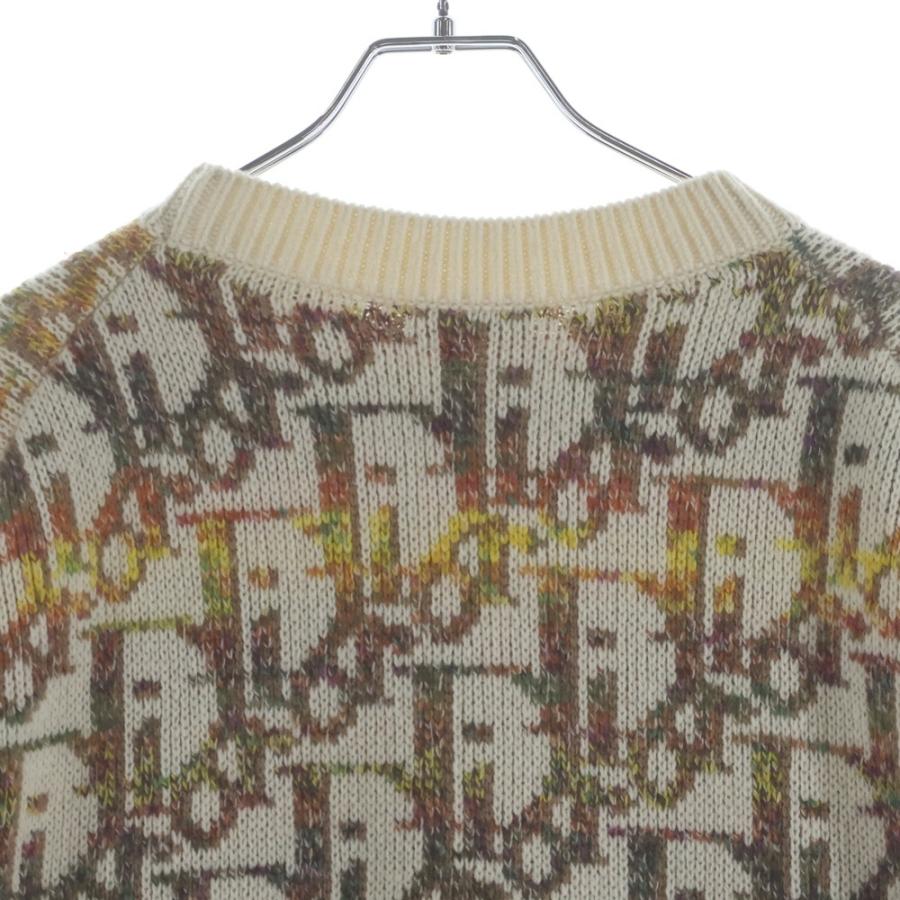 DIOR ディオール 21AW オブリーク 総柄 クルーネックニットスウェット セーター ブラウン 193M638AT344_3