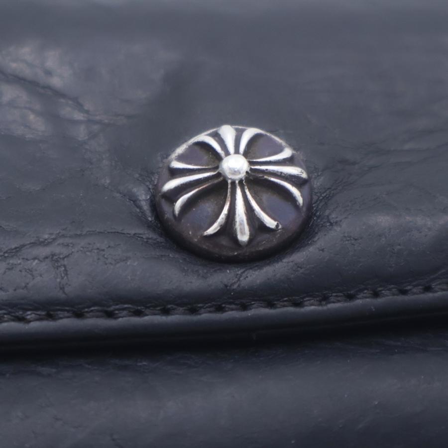 CHROME HEARTS クロムハーツ JUDY CROSS BALL ジュディ クロス ボール ボタン レザーウォレット 長財布 ブラック CHROME HEARTS（クロムハーツ） JUDY CROSS BALL ジュディ クロス