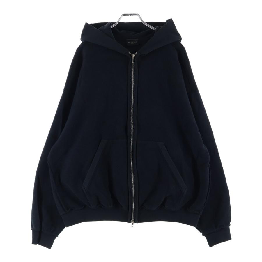 BALENCIAGA バレンシアガ 24SS INSIDE OUT ZIPUP HOODIE インサイドアウト ジップジップフーディー ブラック 790378 TQVJ3 BALENCIAGA（バレンシアガ） 24SS INSIDE OUT ZIPUP HOODIE インサイド