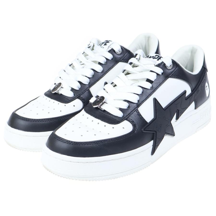 A BATHING APE アベイシングエイプ BAPE STA OS #2 1L80191307 ベイプスタ ローカットスニーカー ブラック US9/27.0cmの画像