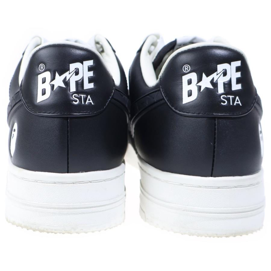 A BATHING APE アベイシングエイプ BAPE STA OS #2 1L80191307 ベイプスタ ローカットスニーカー ブラック US9/27.0cmの画像