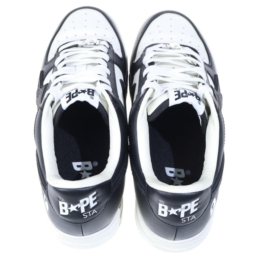 A BATHING APE アベイシングエイプ BAPE STA OS #2 1L80191307 ベイプスタ ローカットスニーカー ブラック US9/27.0cmの画像