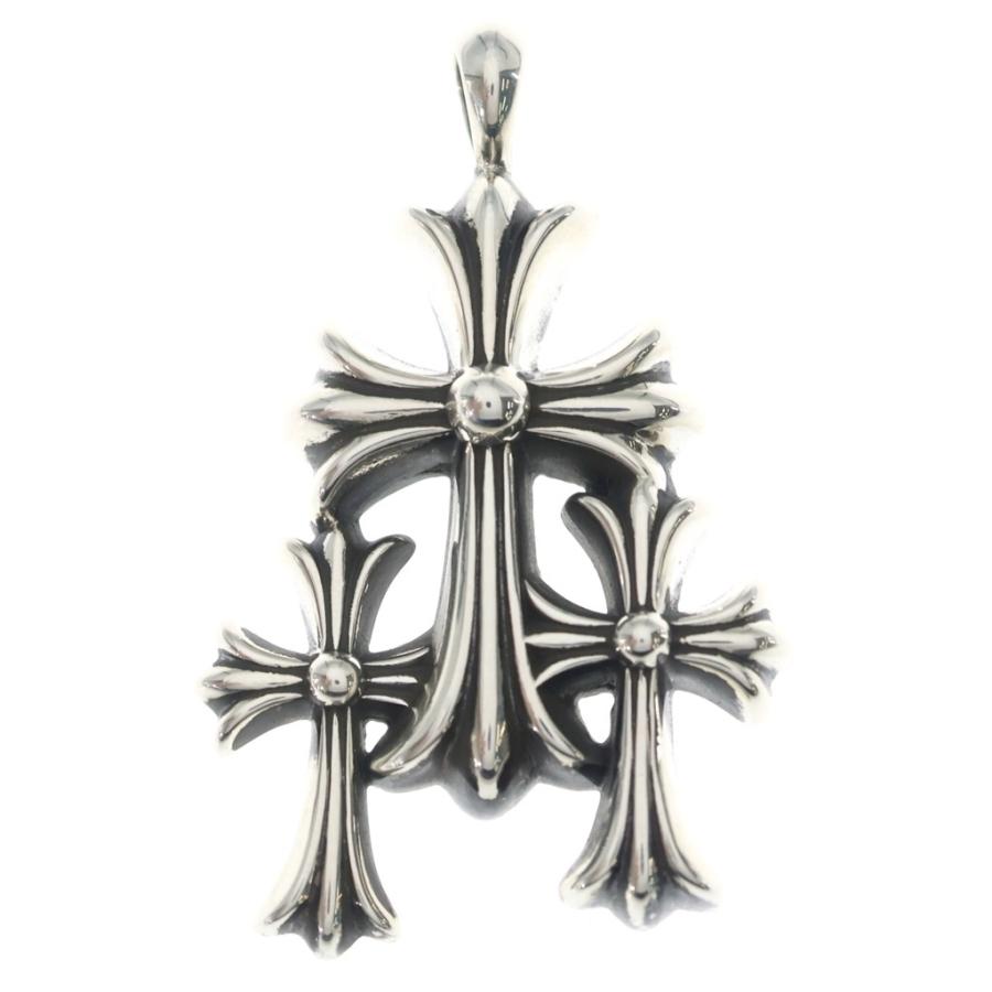 CHROME HEARTS クロムハーツ 3 CH CRS SML トリプルCHクロススモール ペンダントトップ シルバー CHROME HEARTS（クロムハーツ） 3 CH CRS SML トリプルCHクロス