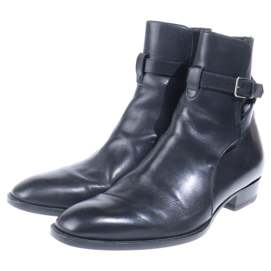 SAINT LAURENT PARIS サンローランパリ BELTED JODHPUR BOOTS レザー