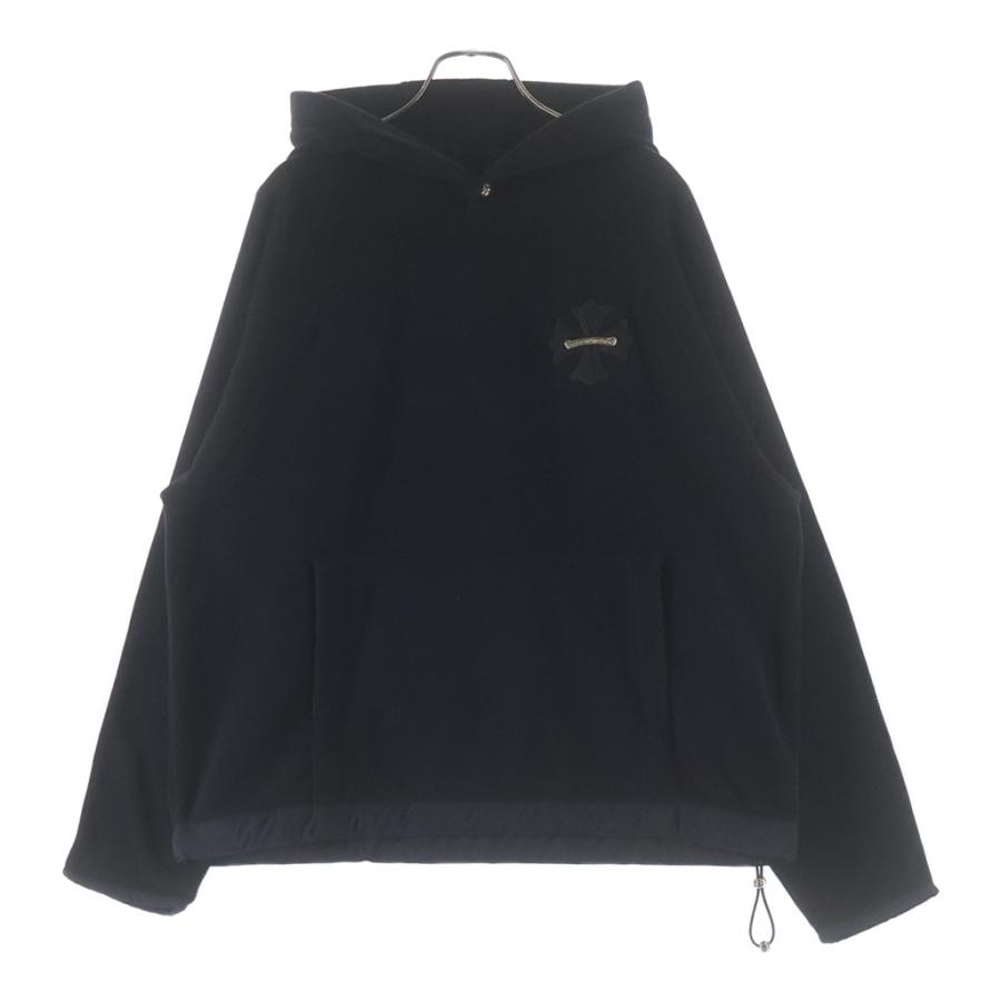 CHROME HEARTS クロムハーツ Y NOT DETENTION ワイノット CHプラスパッチ フリースフーディー パーカー ブラック CHROME HEARTS（クロムハーツ） Y NOT DETENTION ワイノット CHプラス