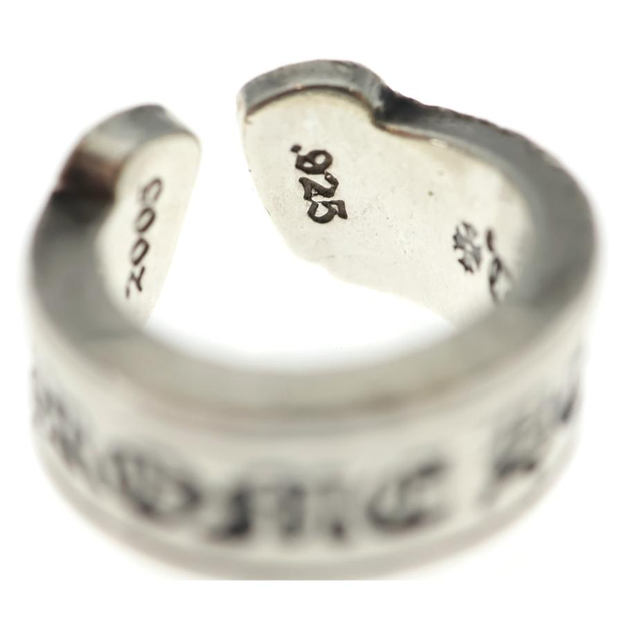 CHROME HEARTS クロムハーツ LG SCROLL LABEL ラージスクロールラベル リング シルバーBCA383 CHROME HEARTS（クロムハーツ） LG SCROLL LABEL ラージスクロール
