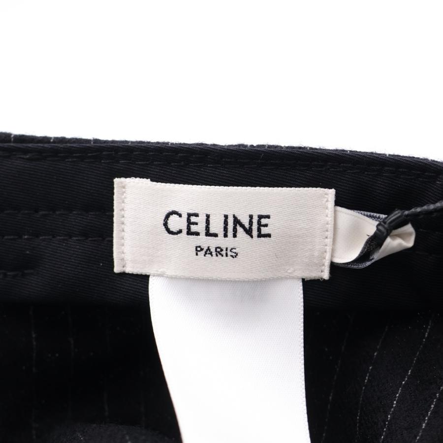 CELINE（セリーヌ） ロゴ ストライプ ベースボールキャップ 帽子