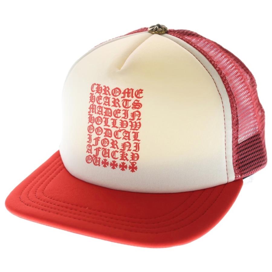 CHROME HEARTS（クロムハーツ） TRUCKER CAP 英字プリント メッシュ