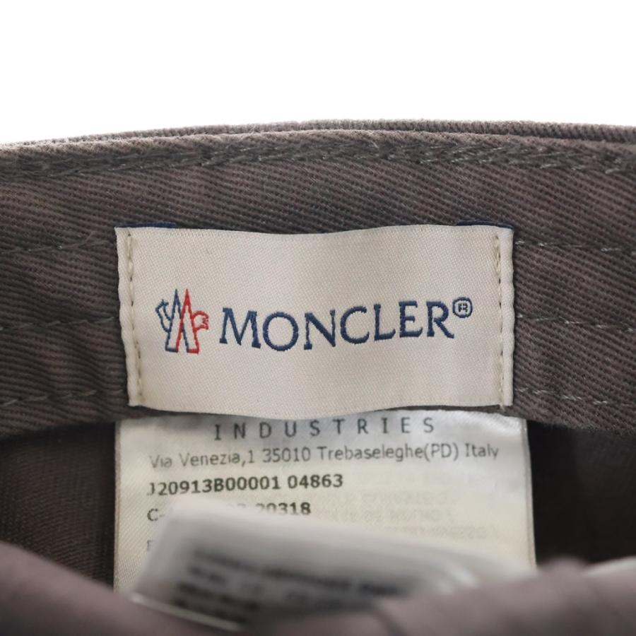 MONCLER（モンクレール） Mロゴ ベースボールキャップ グレー