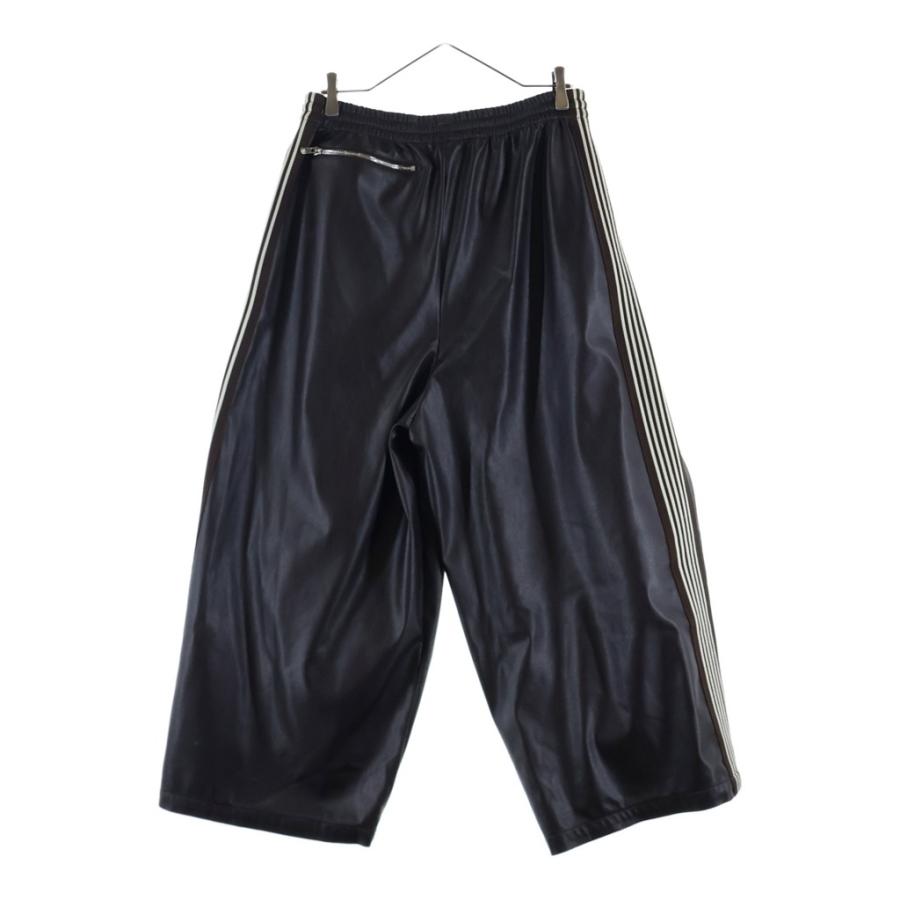 Needles ニードルス　フェイクレザー トラックパンツ　S Needles（ニードルス） NUBIAN別注 SYNTHETIC LEATHER WIDE PANTS ンセ