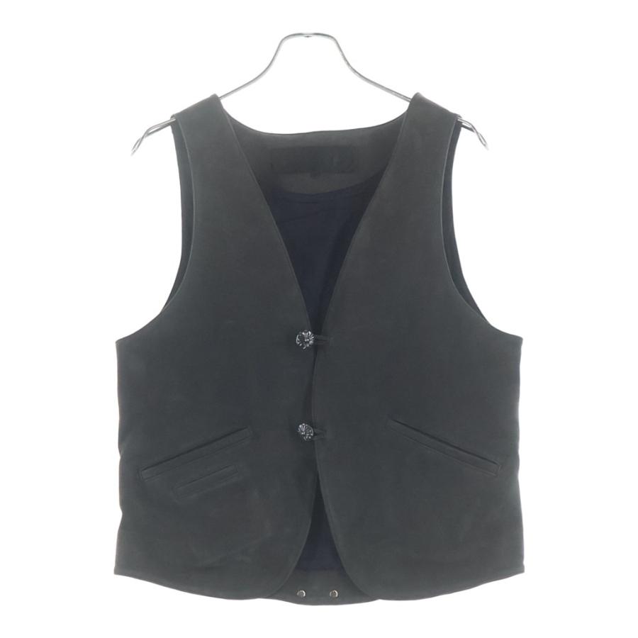 【タグ付】CHROME HEARTS ベスト CLASSIC スエード ブラック CHROME HEARTS（クロムハーツ） CLASSIC 2B クラッシック 2B スエード