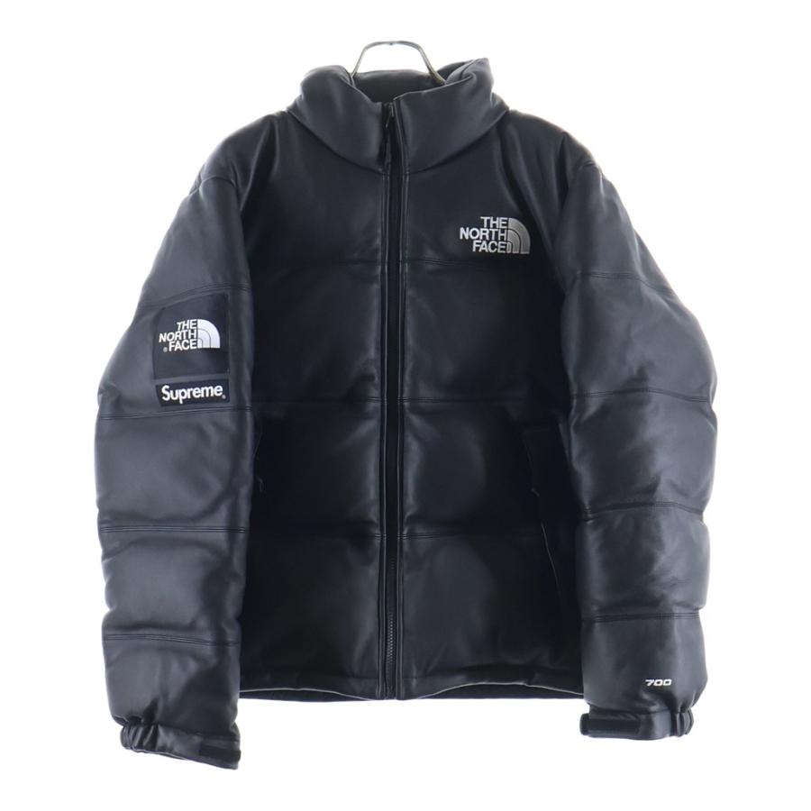 Supreme（シュプリーム） 17AW ×THE NORTH FACE LEATHER NUPTSE DOWN