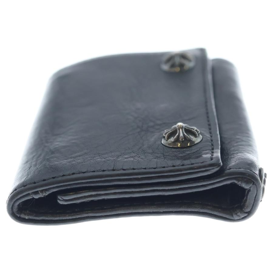 【美品】クロムハーツ　3フォールド　クロスボール　三つ折り　購入証明付き CHROME HEARTS（クロムハーツ） 3FOLD 3フォールド クロスボールボタン