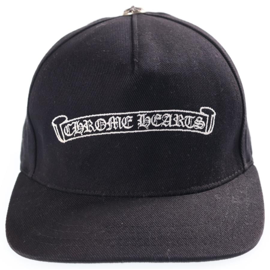 CHROME HEARTS（クロムハーツ） HAT BSBL CH SCROLL CAP DENIM BLACK