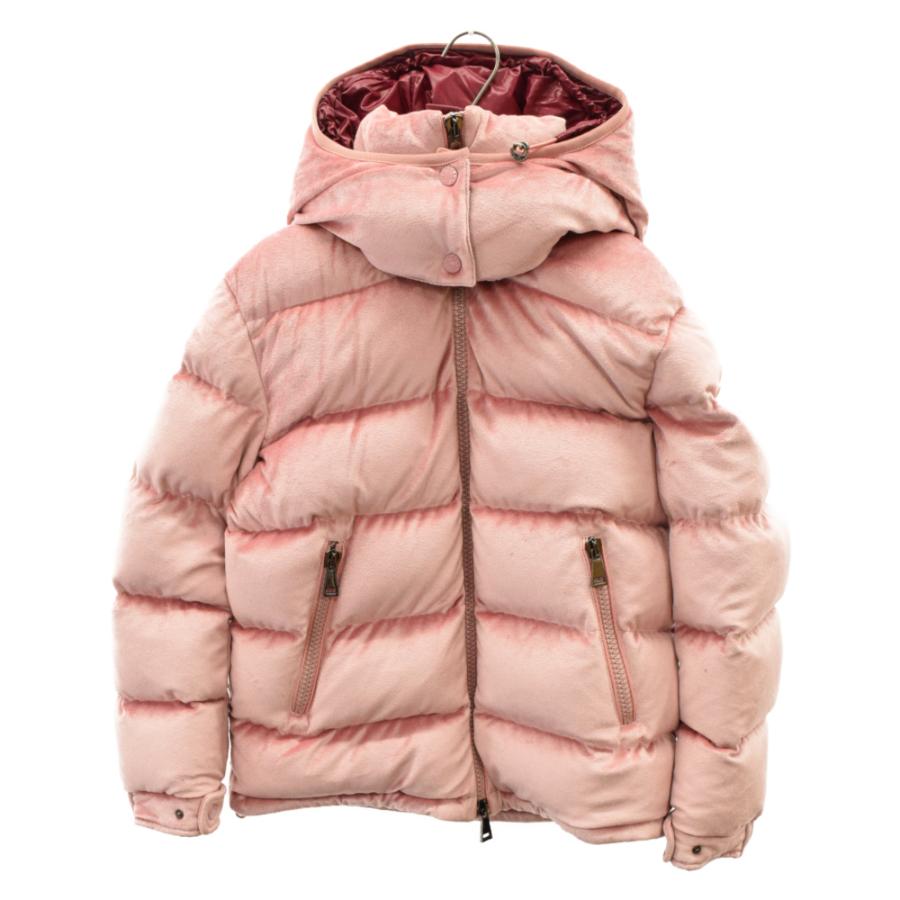 MONCLER モンクレール ロゴワッペン ベルベット生地 ショート丈 ダウン 