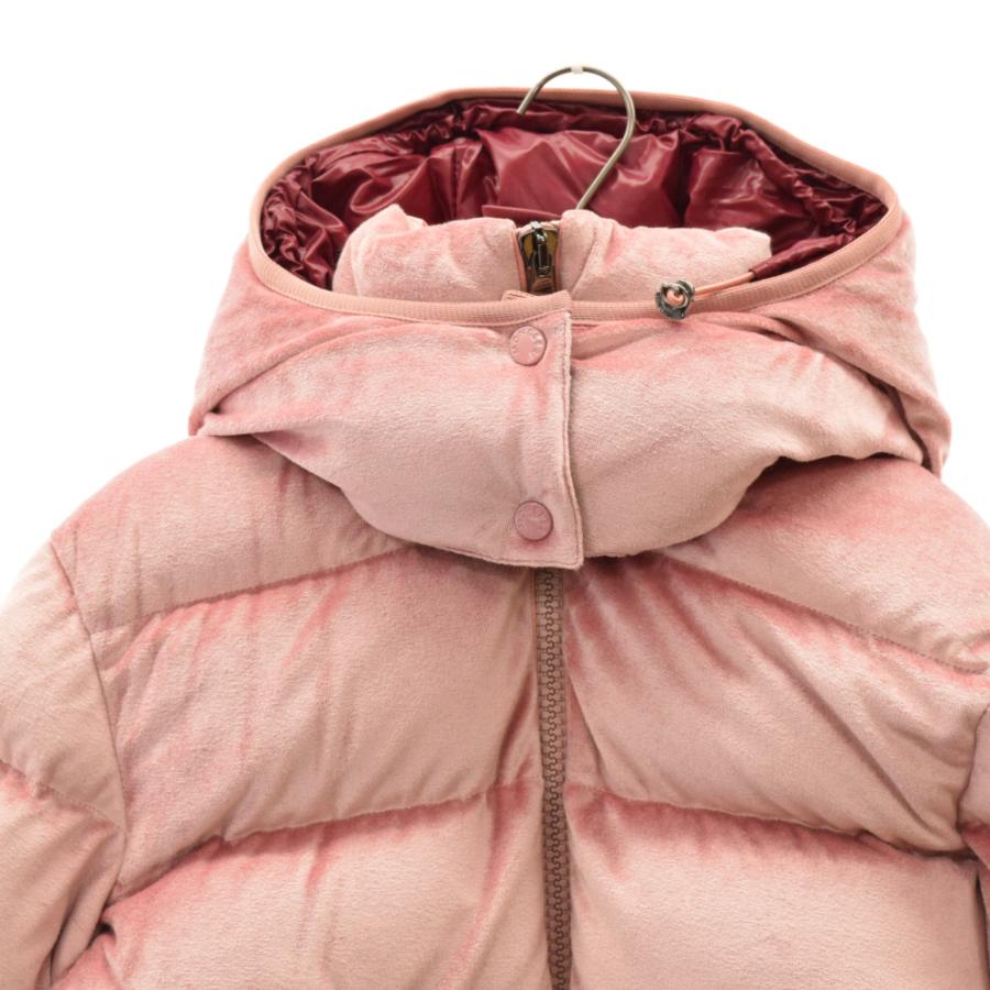 MONCLER モンクレール ロゴワッペン ベルベット生地 ショート丈 ダウン 