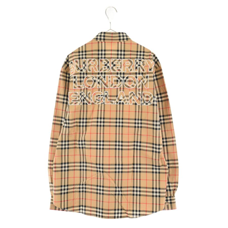 BURBERRY バーバリー ノバチェック バックロゴプリント オーバー BURBERRY バーバリー ノバチェック バックロゴプリント オーバー