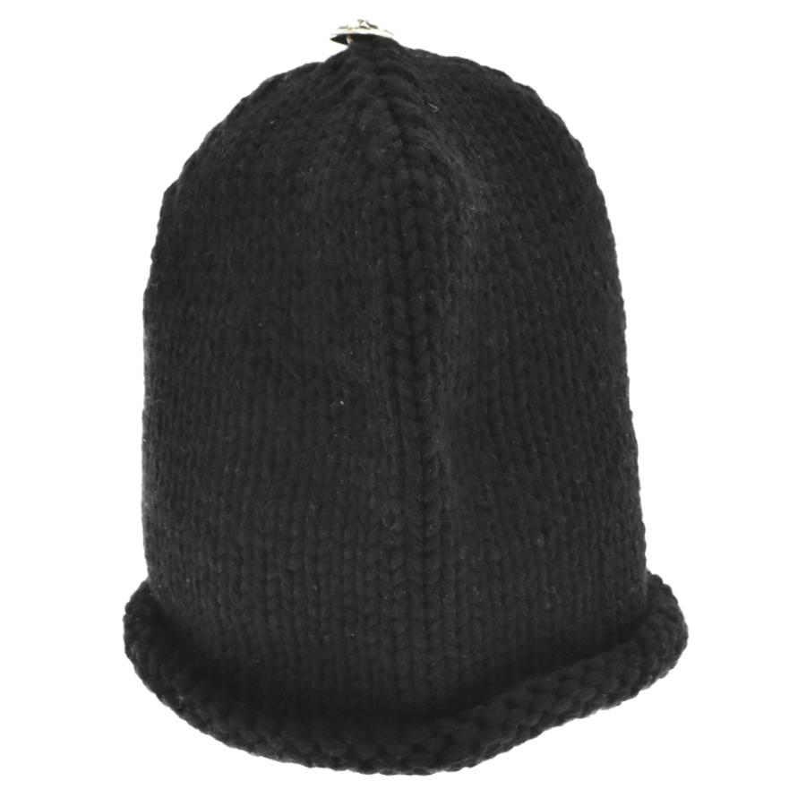 CHROME HEARTS クロムハーツ レザーパッチビーニー レザークロス CHROME HEARTS クロムハーツ レザーパッチビーニー レザークロス