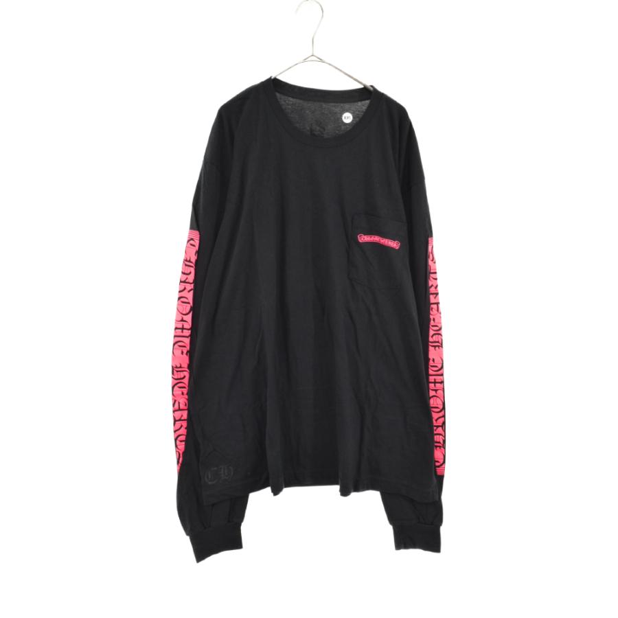 CHROME HEARTS クロムハーツ 21AW ピンクロゴ 長袖Tシャツ ロンT CHROME HEARTS クロムハーツ 21AW ピンクロゴ 長袖Tシャツ ロンT