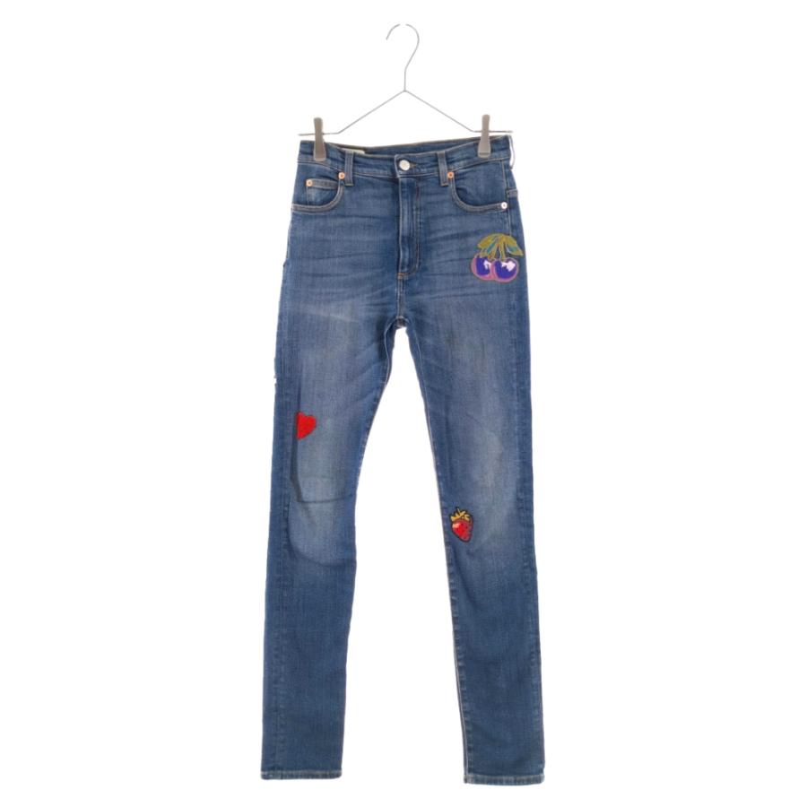 GUCCI グッチ パッチワーク スキニー デニムパンツ ジーパン GUCCI グッチ パッチワーク スキニー デニムパンツ ジーパン