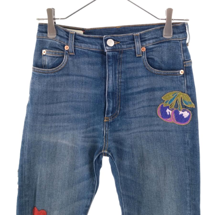 GUCCI グッチ パッチワーク スキニー デニムパンツ ジーパン GUCCI グッチ パッチワーク スキニー デニムパンツ ジーパン