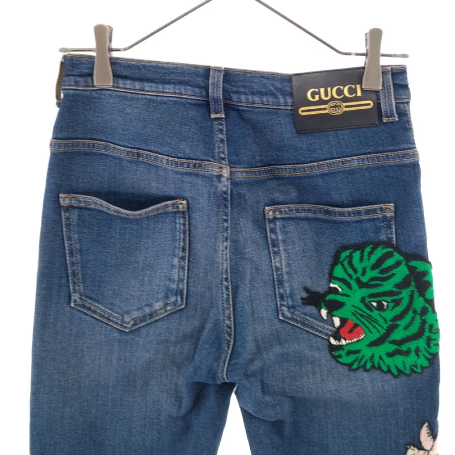 GUCCI グッチ パッチワーク スキニー デニムパンツ ジーパン GUCCI グッチ パッチワーク スキニー デニムパンツ ジーパン