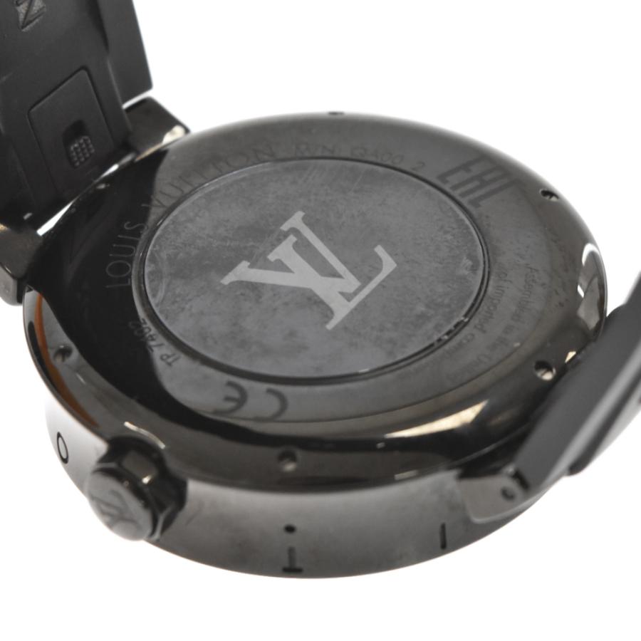 ルイヴィトン タンブールホライゾンV1 コネクテッドウォッチ スマートウォッチ 腕時計 QA051 ブラック