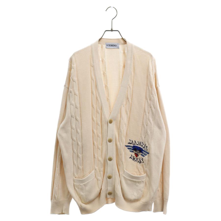 ICEBERG アイスバーグ ディズニー ミッキーマウス 刺繍 オーバーサイズコットンカーディガン アイボリー 3623H200020BRING Yahoo!ショップ 通販