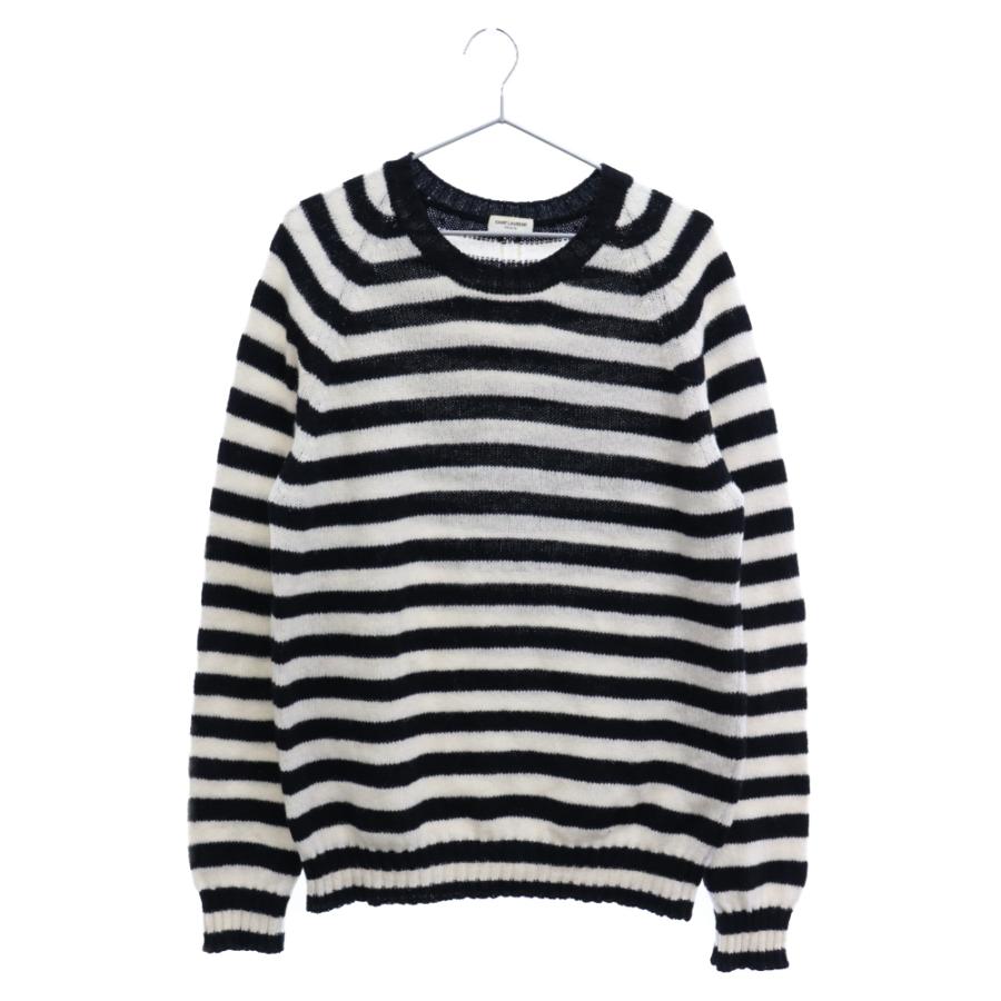 SAINT LAURENT PARIS サンローランパリ 15AW ローゲージボーダーニット 