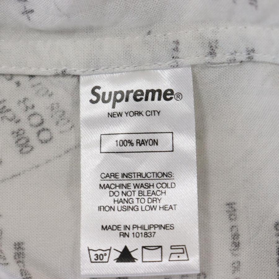 SUPREME シュプリーム 20AW Receipts Rayon S/S Shirt レシート柄
