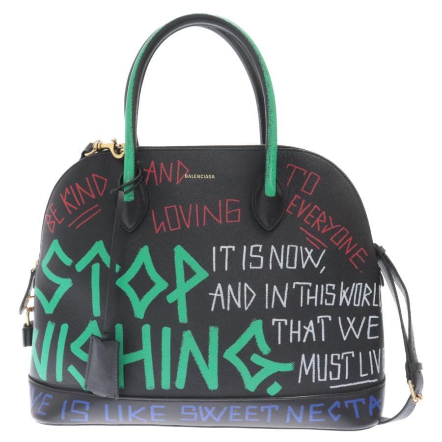 BALENCIAGA バレンシアガ ビルトップハンドル M レザー2WAYハンドバッグ 519036 ブラック : 3624a250001 ...