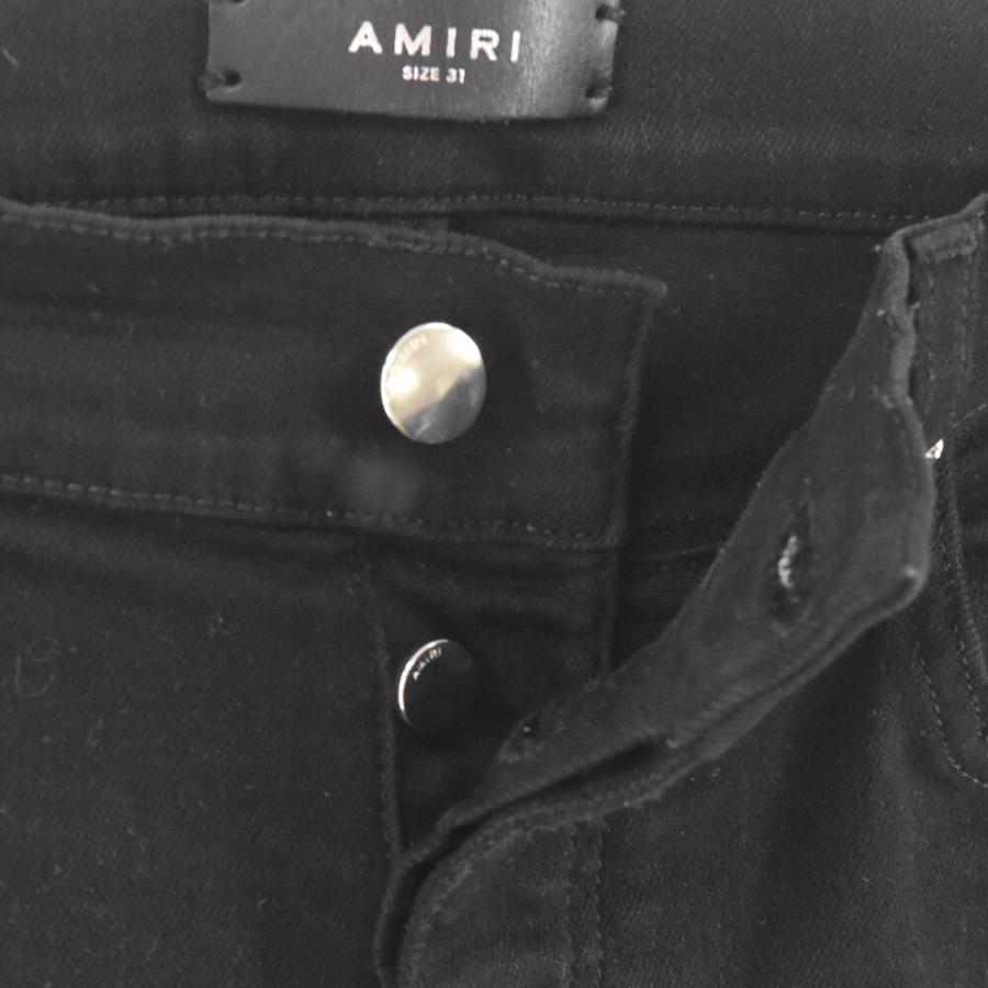 AMIRI（アミリ） MX1 バンダナダメージスキニーパンツ ブラック