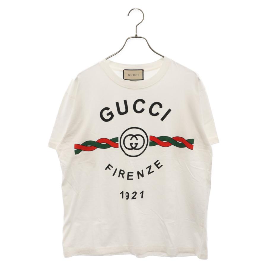 GUCCI グッチ FIRENZE 1921 Tシャツ ロゴ 半袖Tシャツ カットソー 