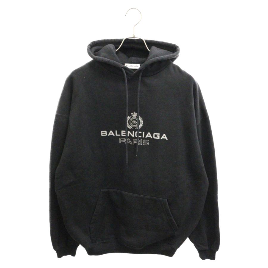 BALENCIAGA バレンシアガ 19SS BBロゴ プルオーバーパーカー BALENCIAGA バレンシアガ 19SS BBロゴ プルオーバーパーカー