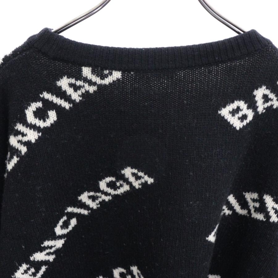 BALENCIAGA バレンシアガ ALLOVER LOGO CREWNECK KNIT ロゴ