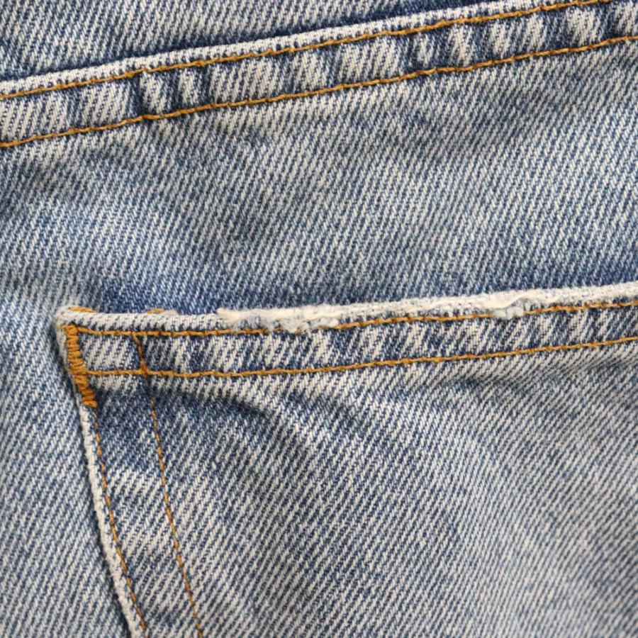 ALEXANDER WANG アレキサンダーワン 折り返しウォッシュ加工デニムパンツ インディゴブルー レディース alexanderwang（アレキサンダー・ワン） 折り返しウォッシュ加工デニム
